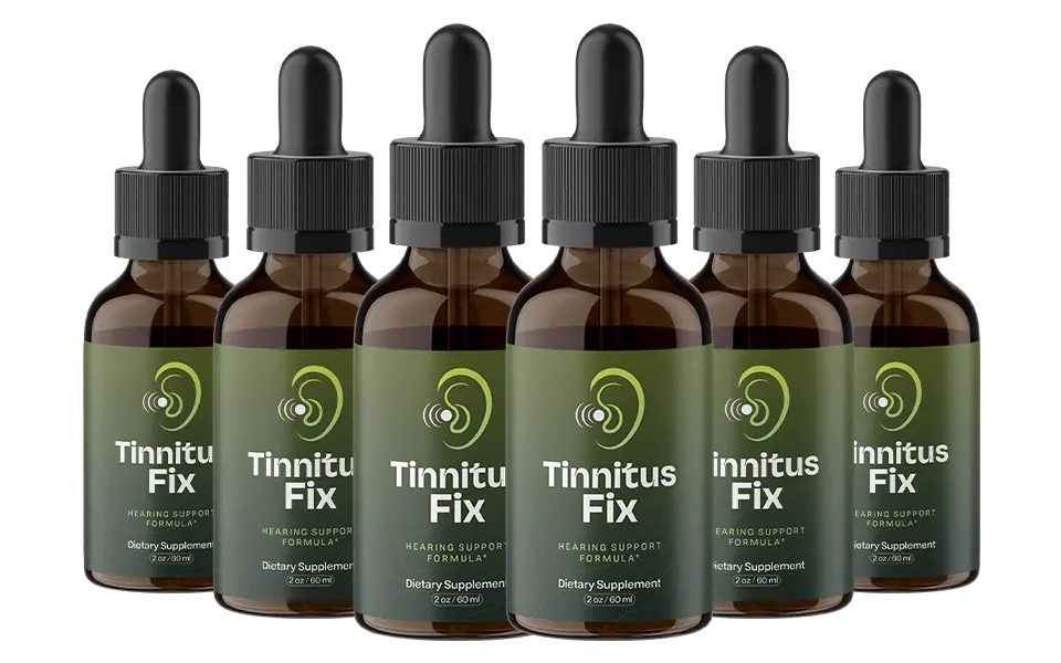 Tinnitus Fix 6 bottle bundle for long-term hearing support and auditory wellness